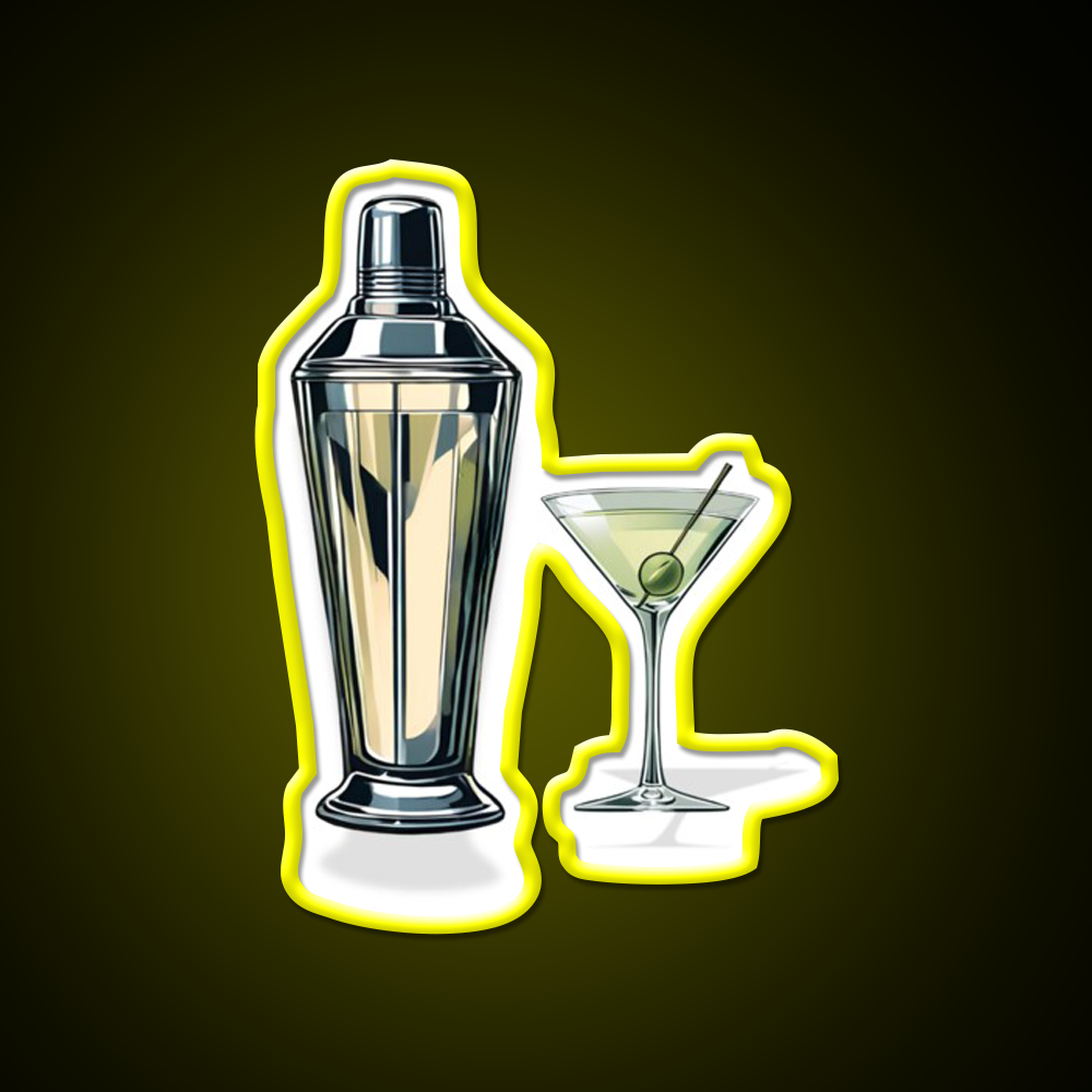 Martini Cocktail Bar Decor Led Neon Sign Rgb Color - LED neon sign view 7