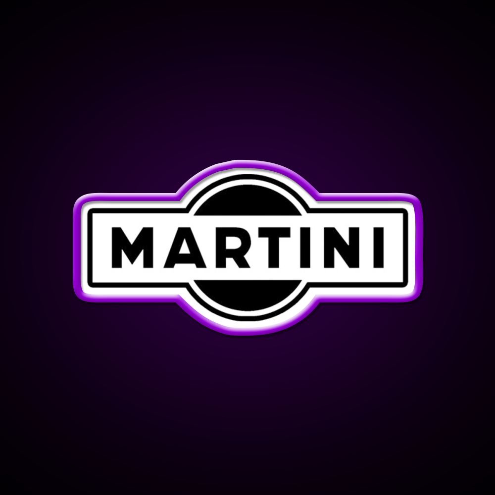 Martini Logo Simple Cocktail Bar Decor Led Neon Sign Rgb Color - LED neon sign view 9