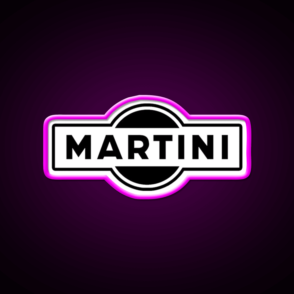 Martini Logo Simple Cocktail Bar Decor Led Neon Sign Rgb Color - Shineneon