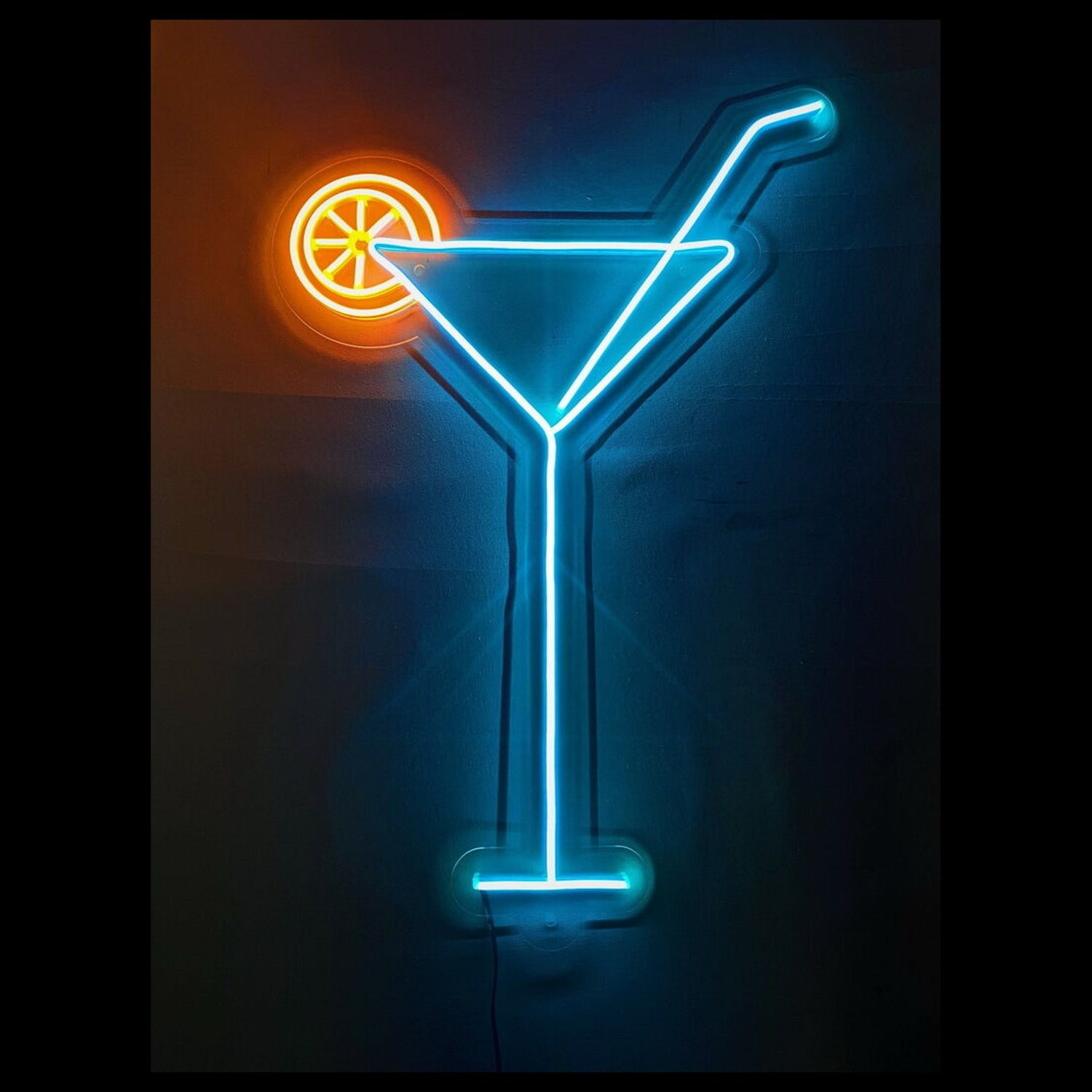 Martini With Lemon Led Neon Sign | Shineneon