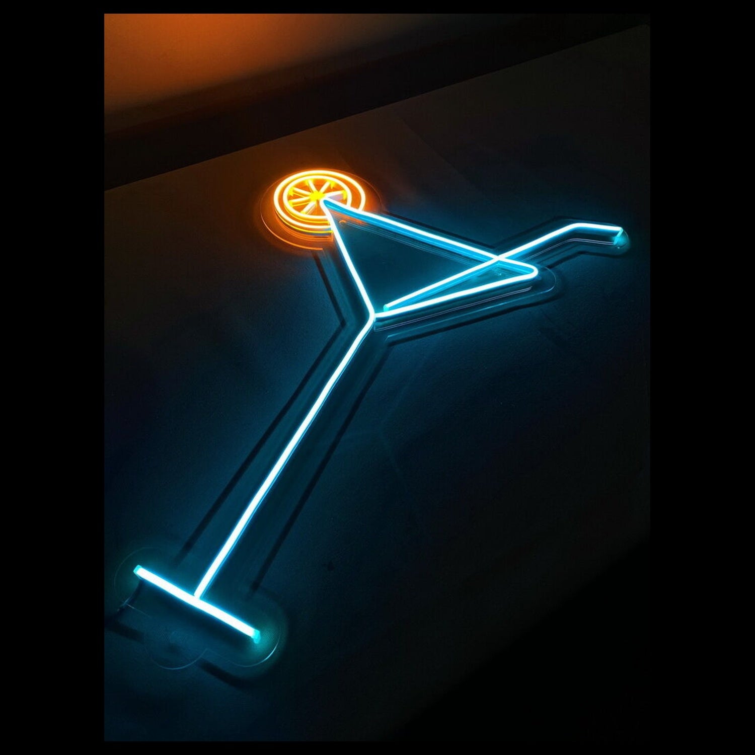 Martini With Lemon Led Neon Sign | Shineneon