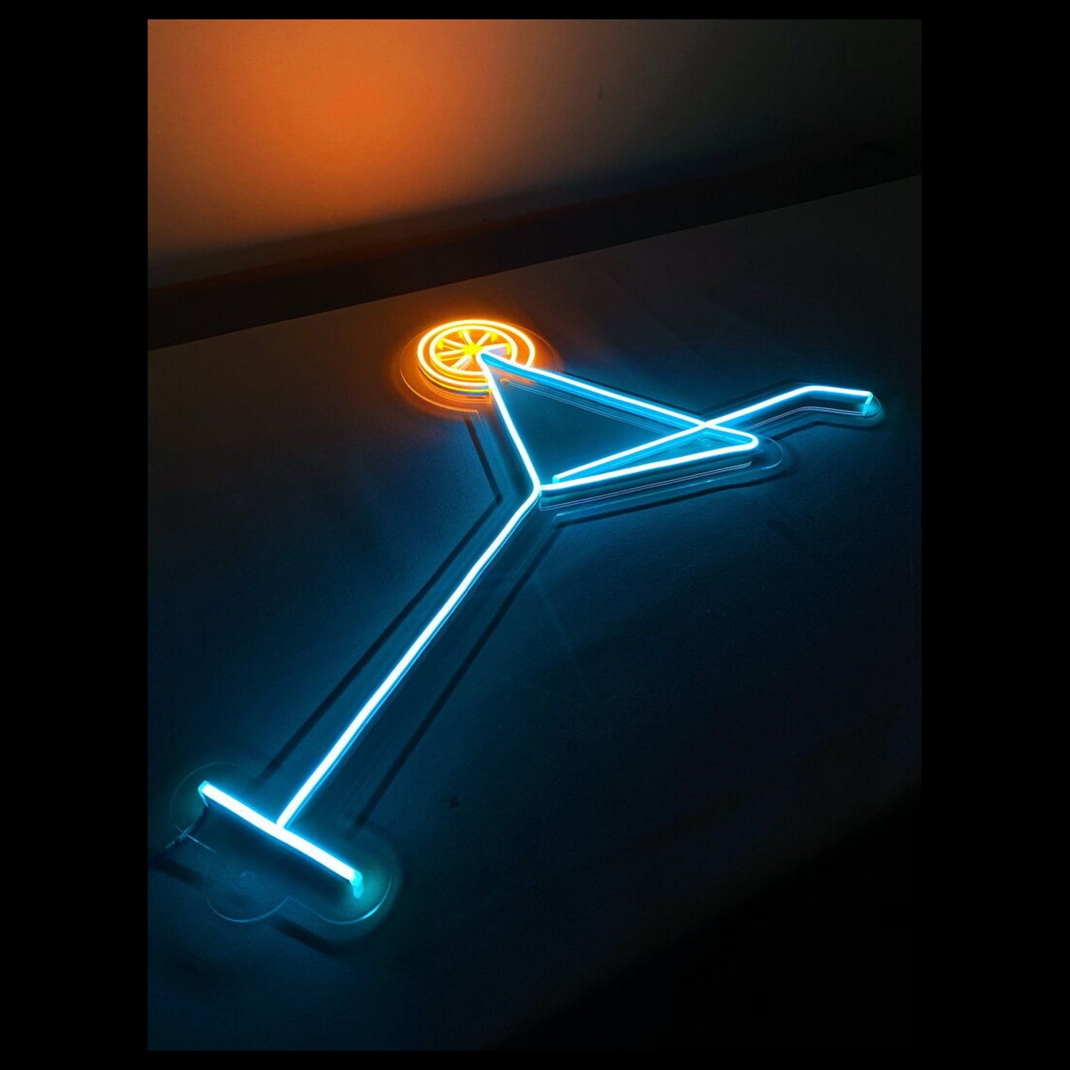Martini With Lemon Led Neon Sign | Shineneon