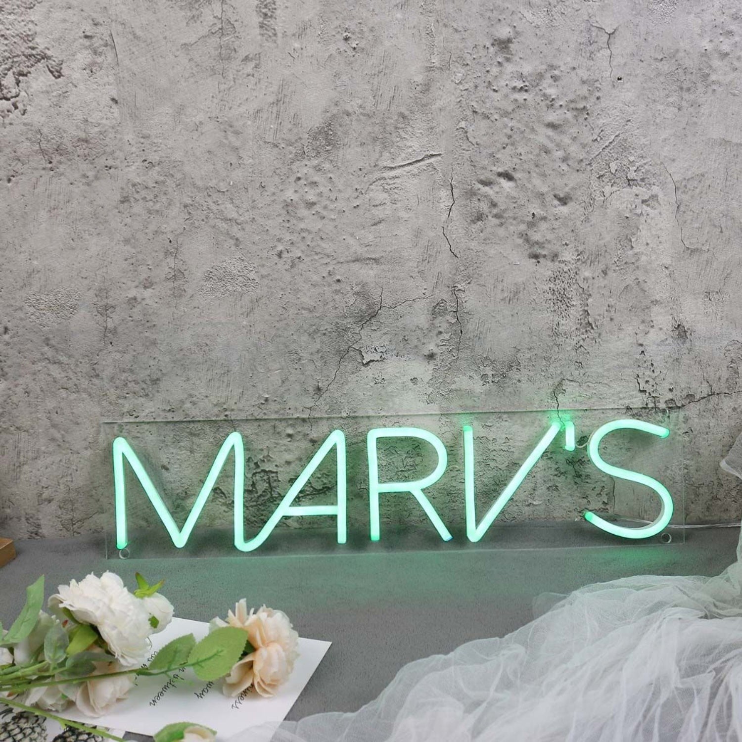 Marv S Green Led Neon Sign - Shineneon