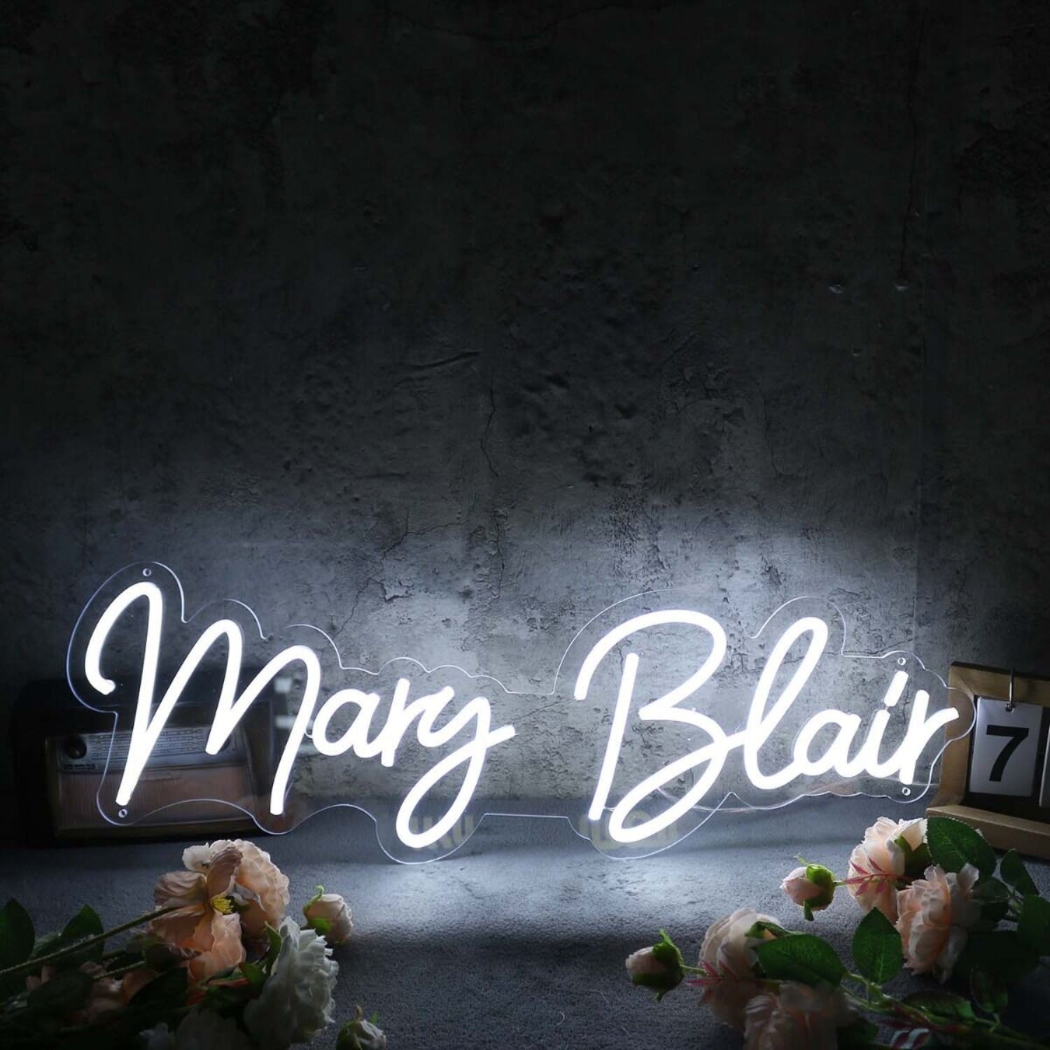 Mary Blair White Led Neon Sign - Shineneon