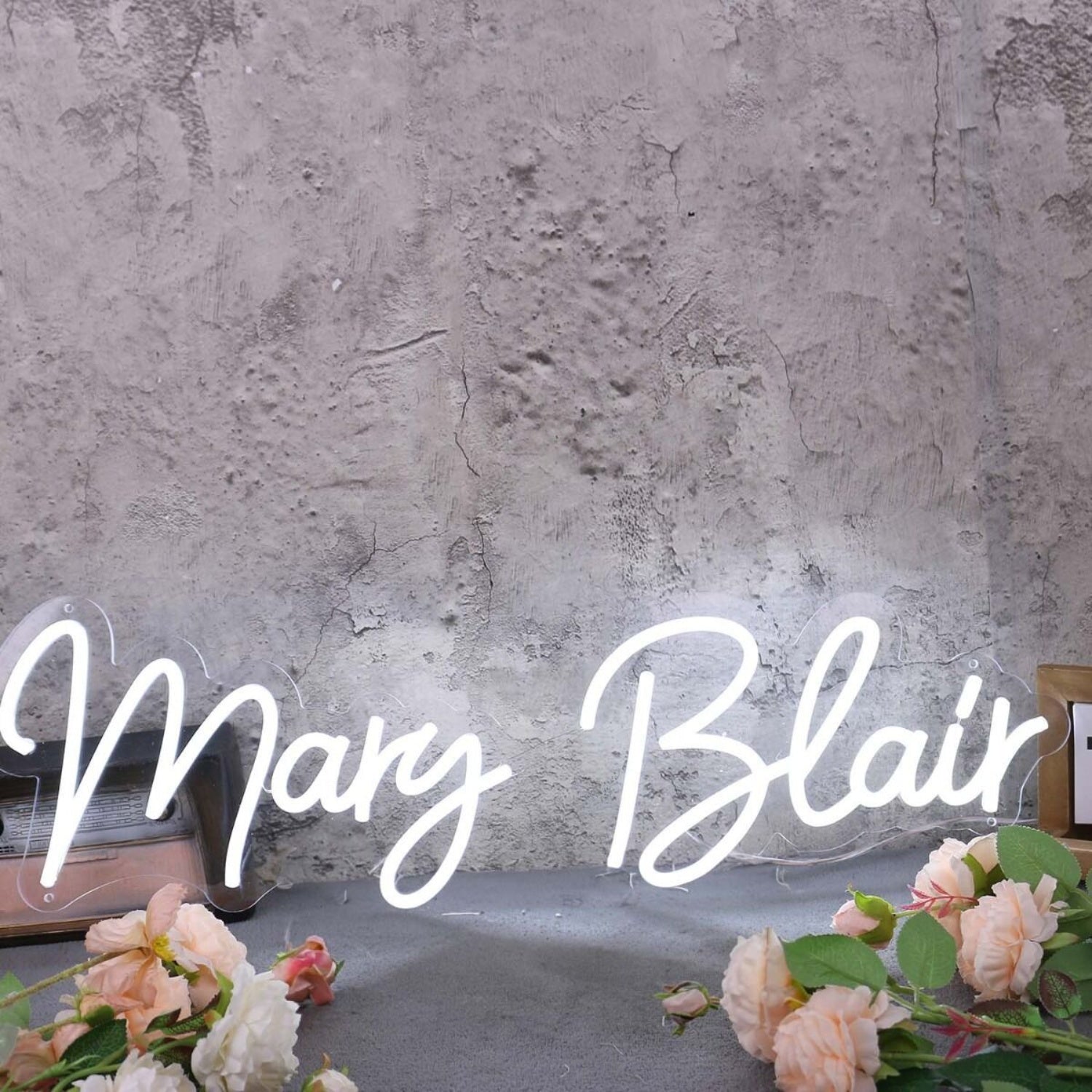 Mary Blair White Led Neon Sign - Shineneon