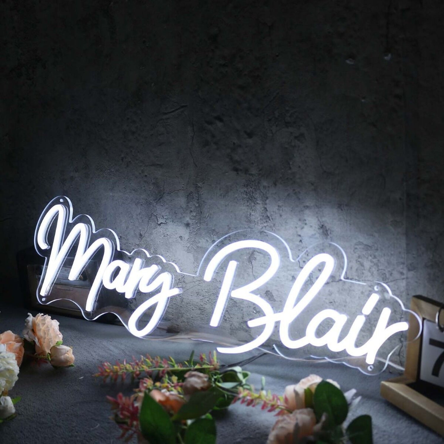 Mary Blair White Led Neon Sign - Shineneon