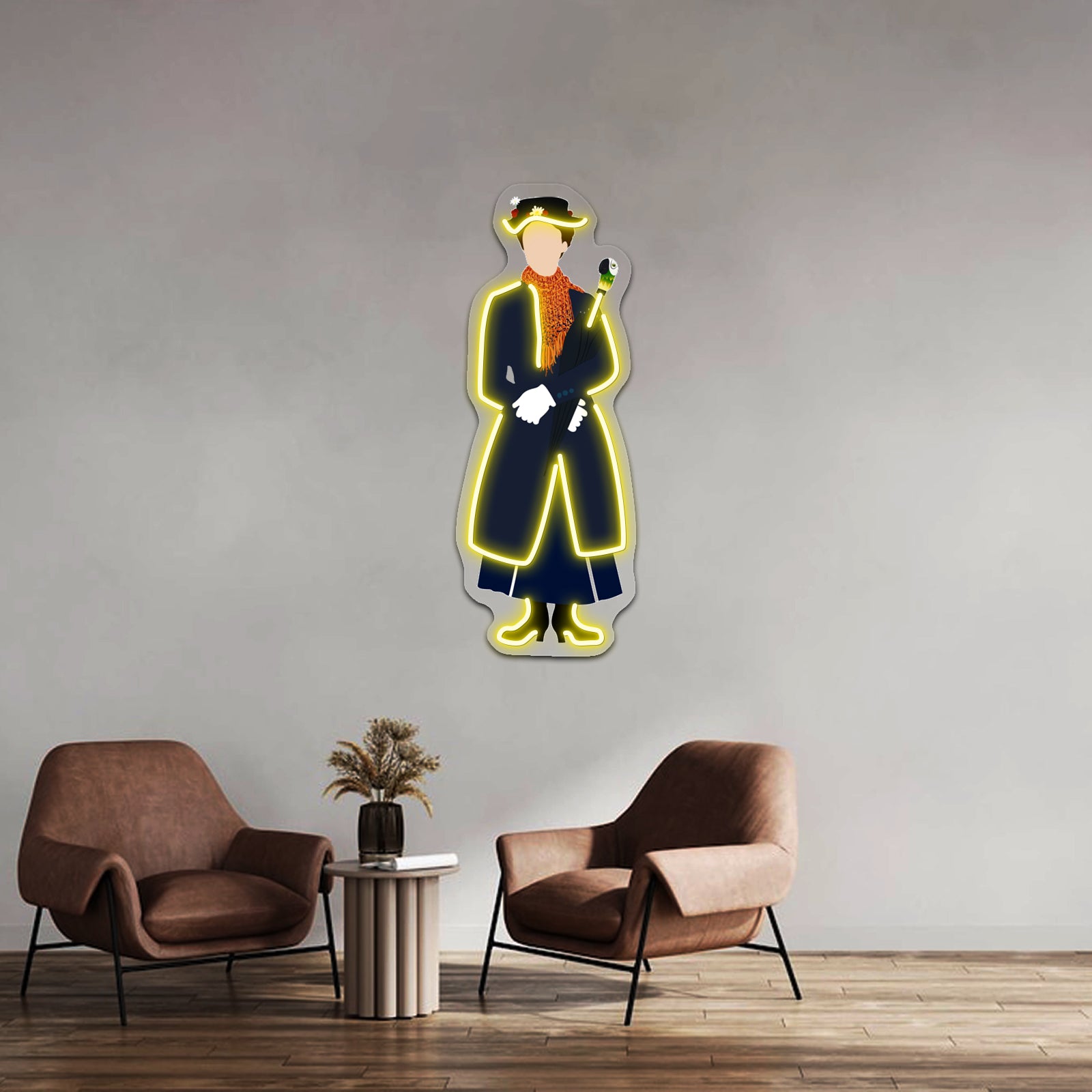 Mary Poppins Iii Artwork Neon Wall Signs - LED neon sign view 7