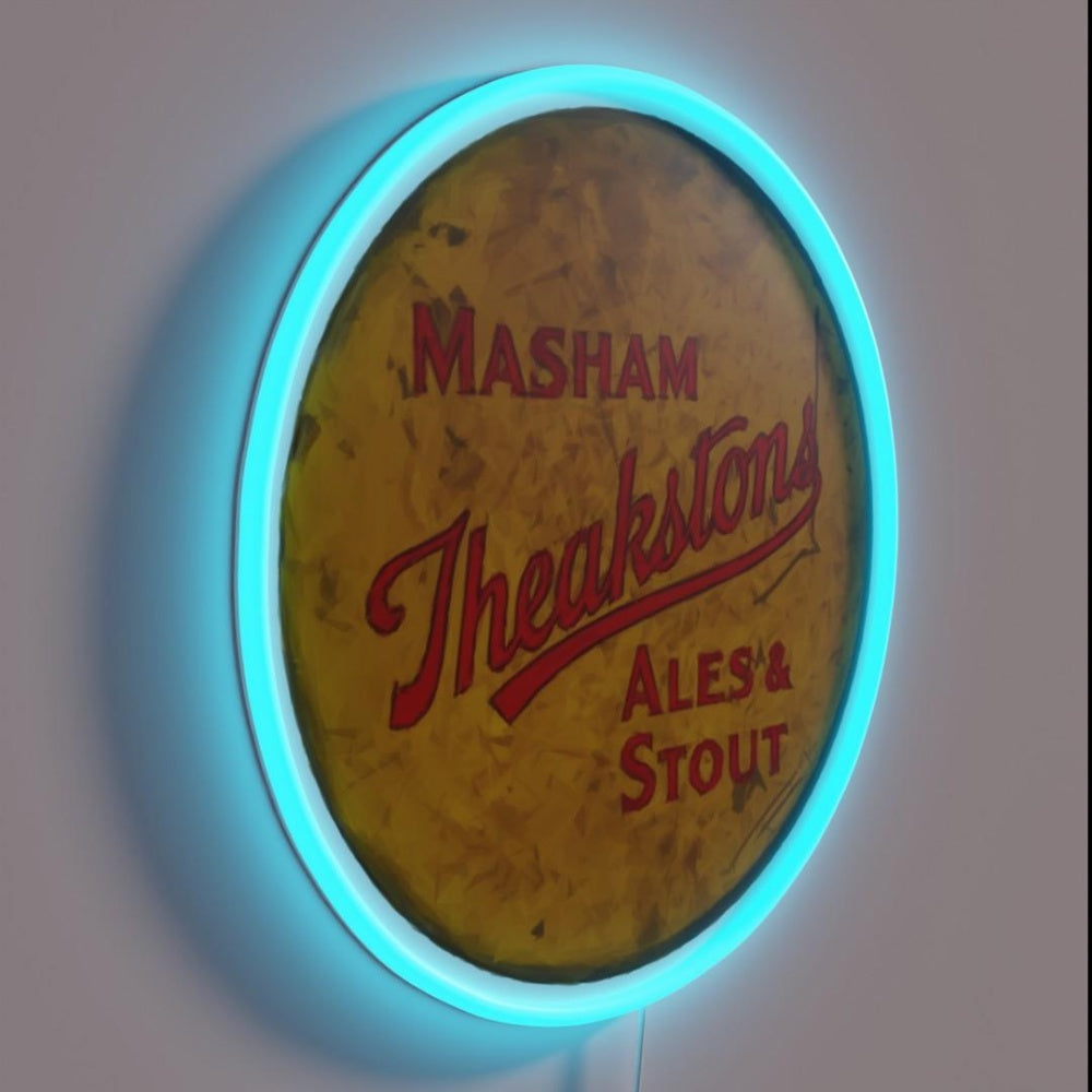 Masham Theakstons Beer Sign Using Only Triangles Rgb Led Neon Sign