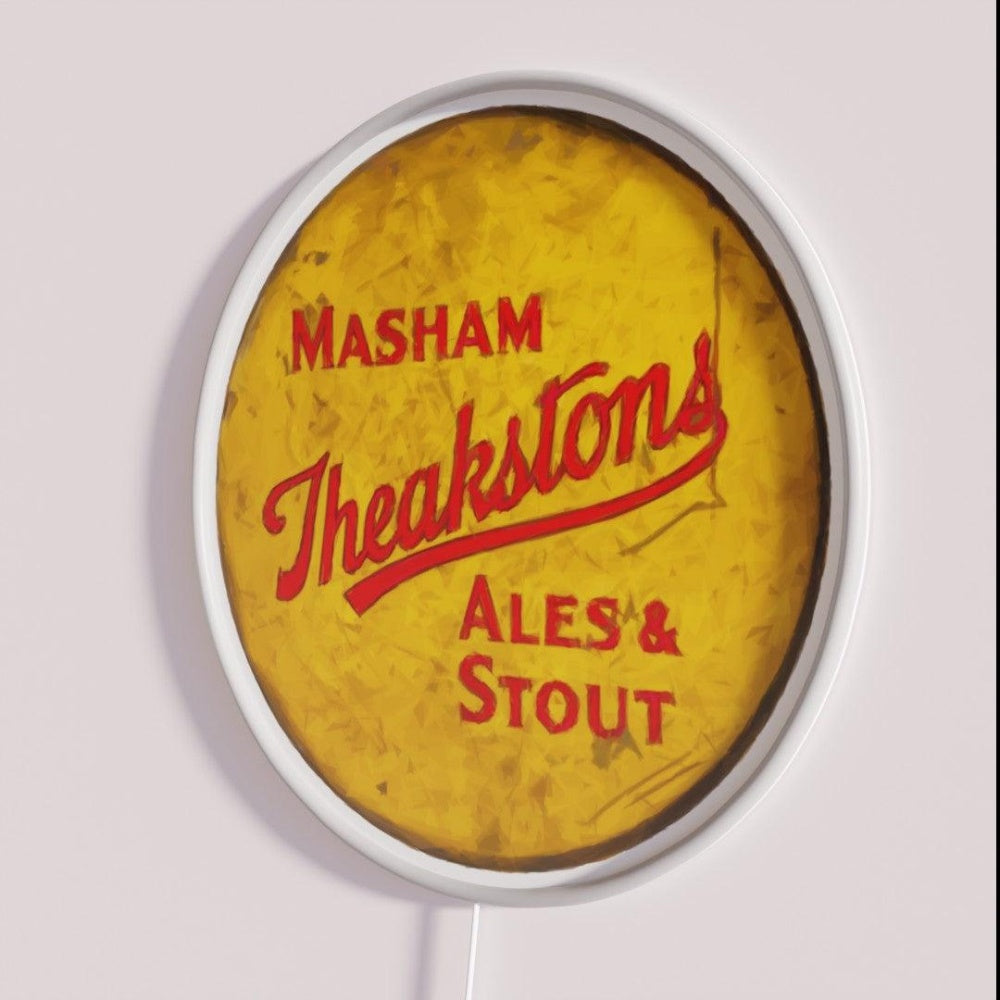 Masham Theakstons Beer Sign Using Only Triangles Rgb Led Neon Sign
