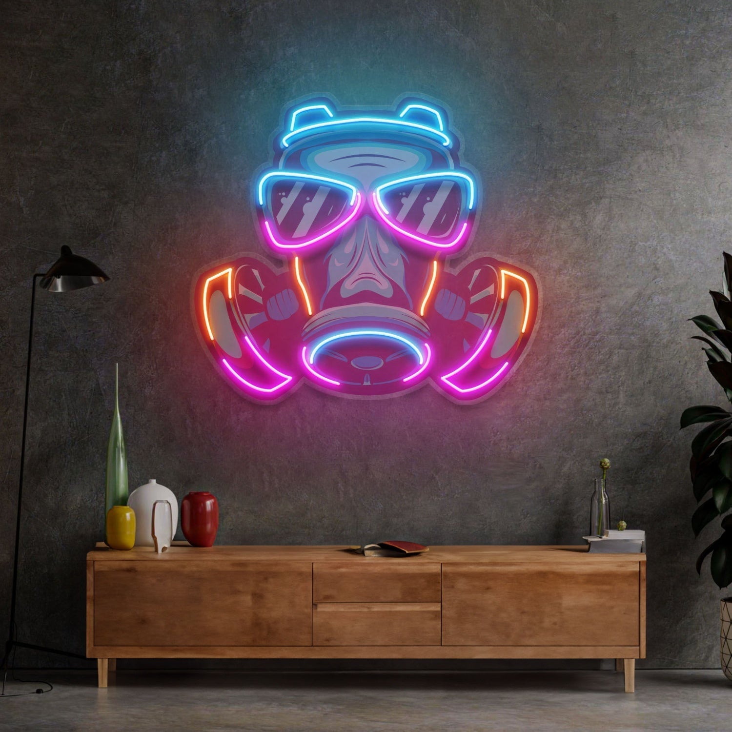 Mask Led Neon Sign Light Pop Art - Shineneon