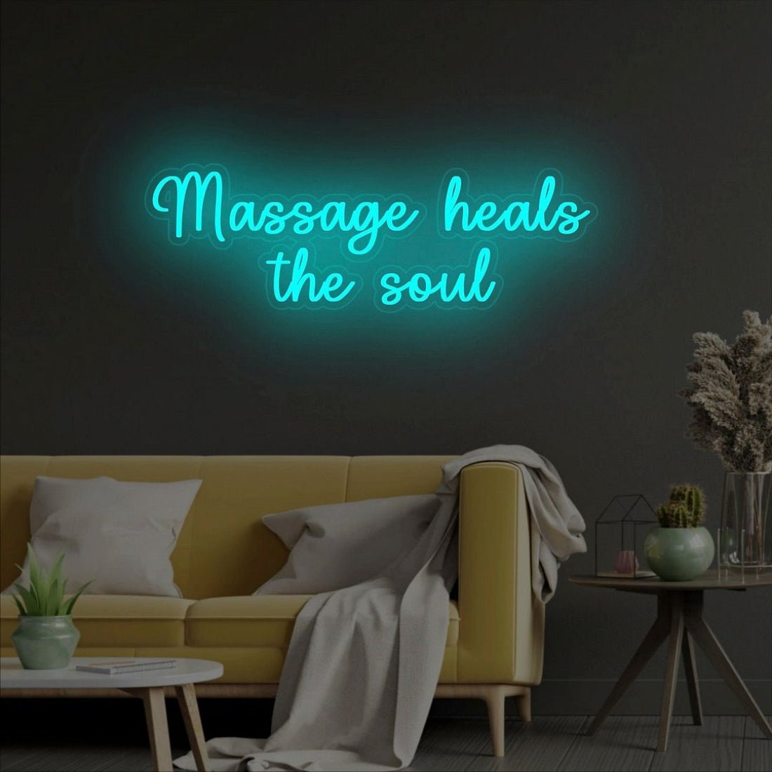 Massage Heals The Soul Led Sign Business Neon Sign - Shineneon