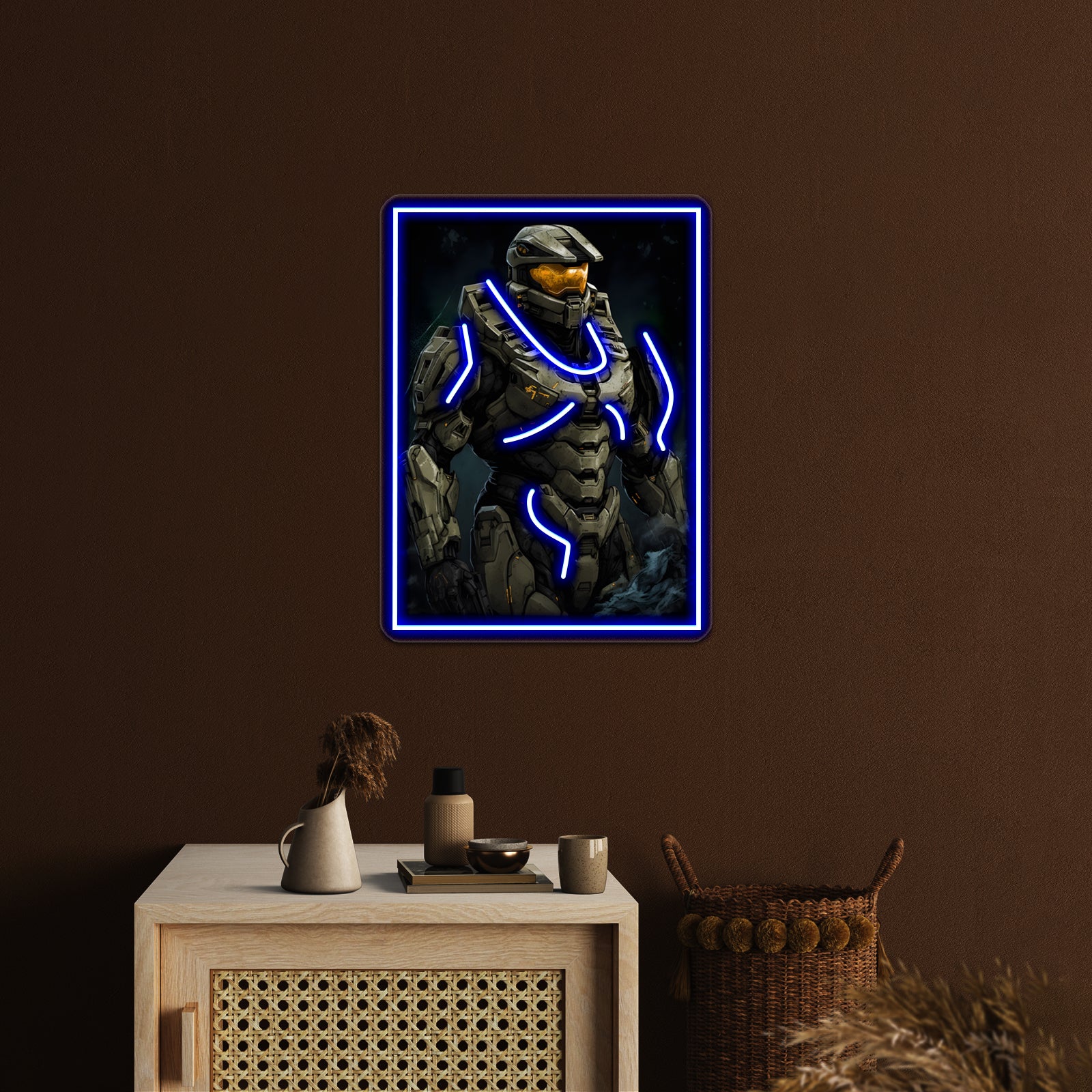 Master Chief Wall Artwork Neon Signs | Shineneon