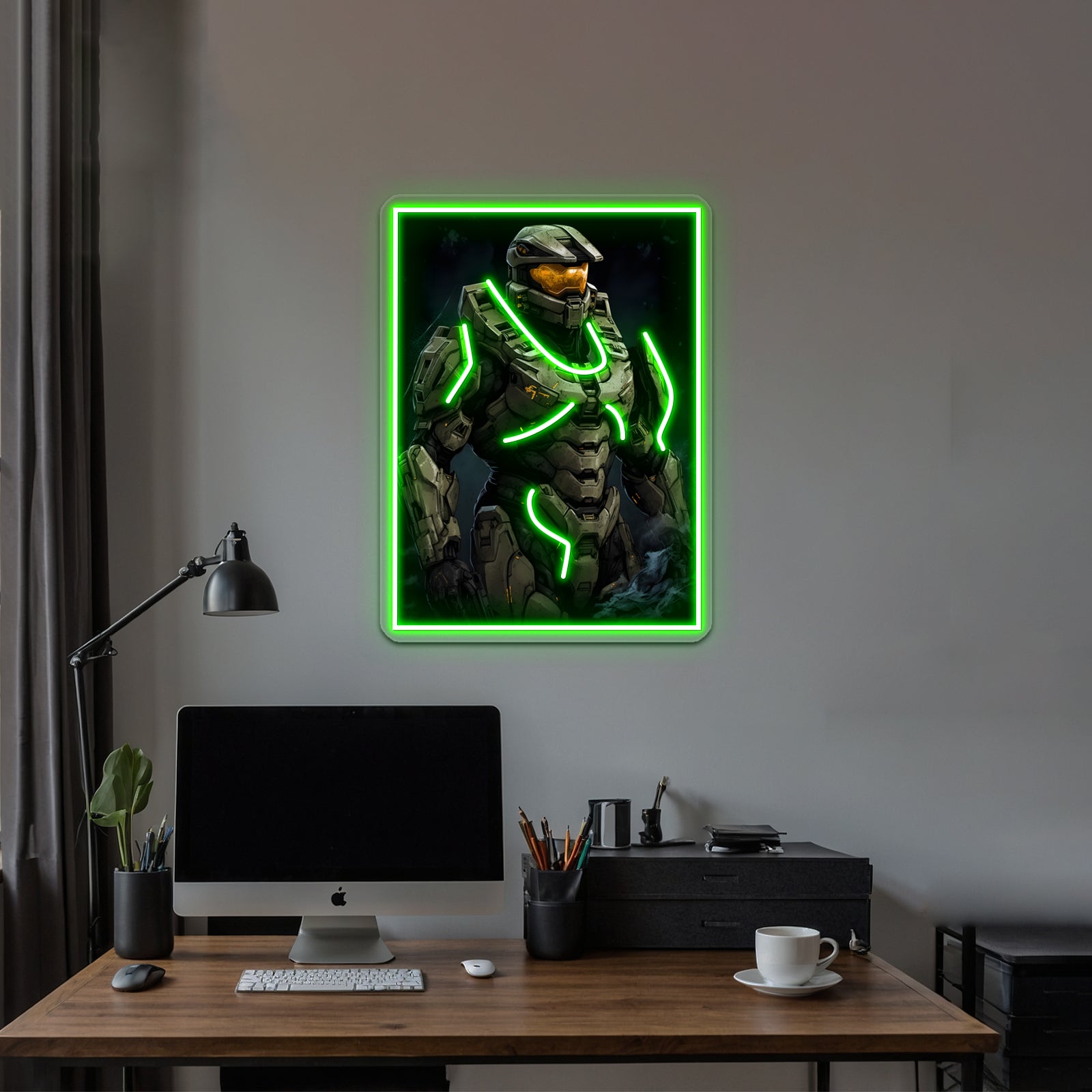 Master Chief Wall Artwork Neon Signs | Shineneon