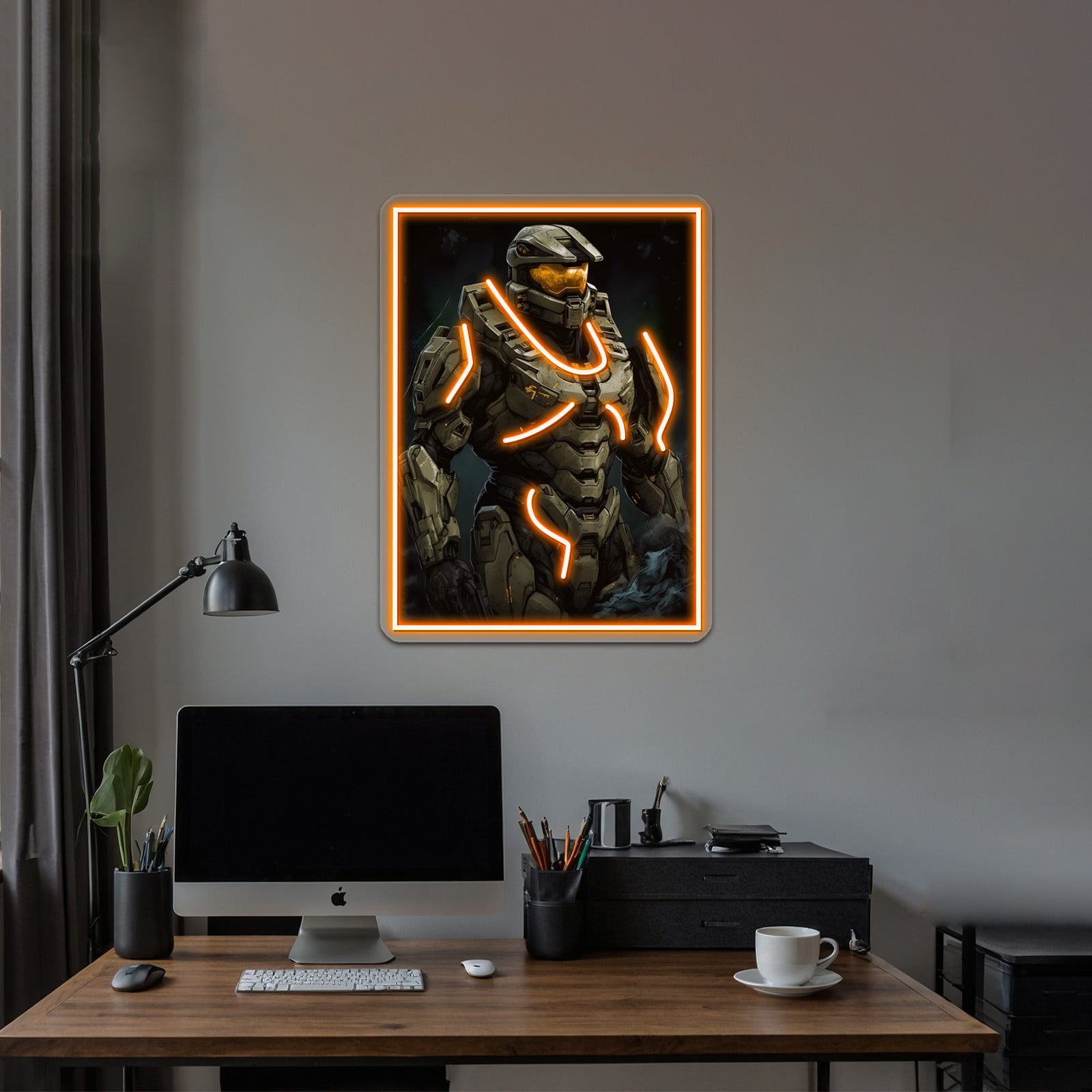 Master Chief Wall Artwork Neon Signs | Shineneon