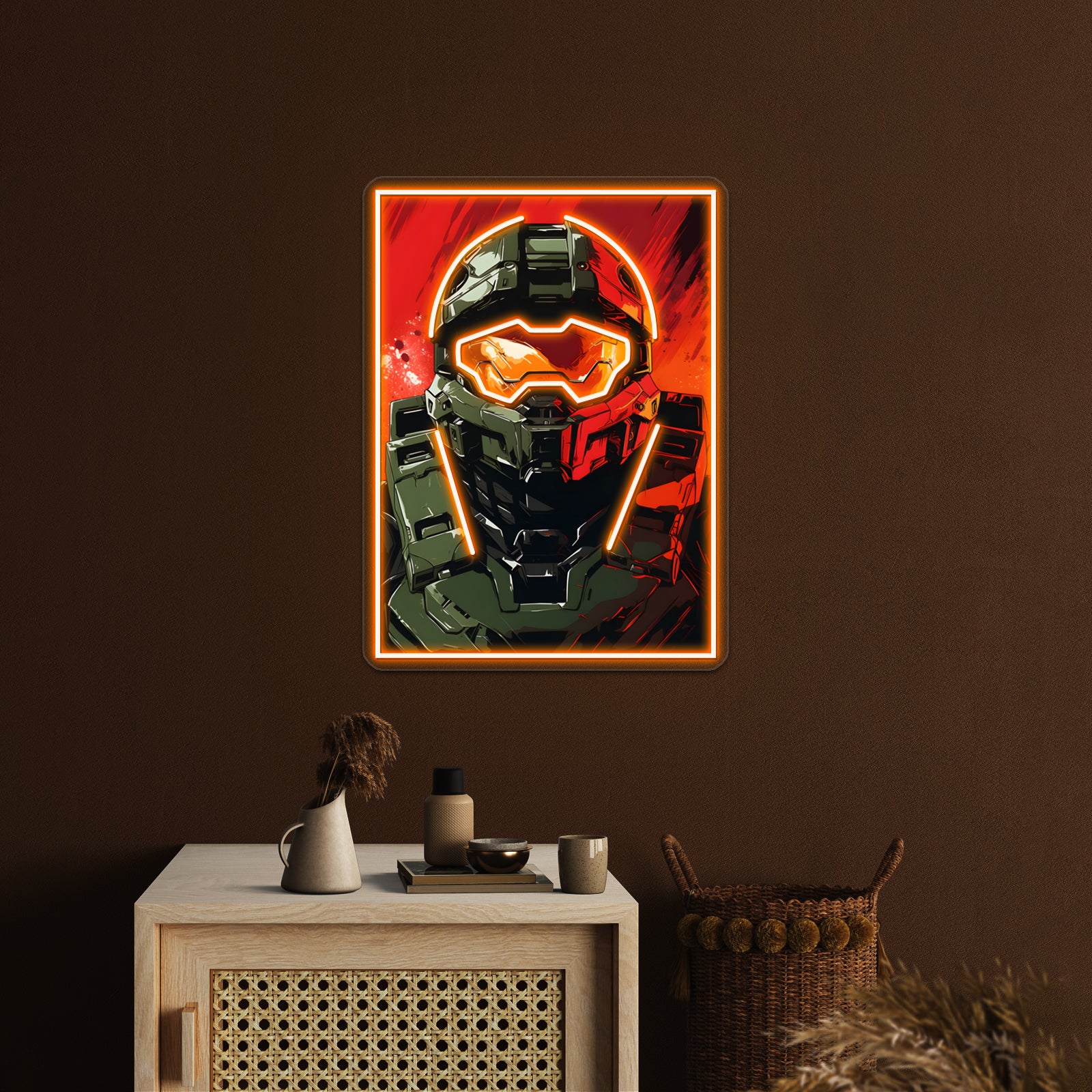Master Chief Wall Decor Artwork Neon Signs | Shineneon