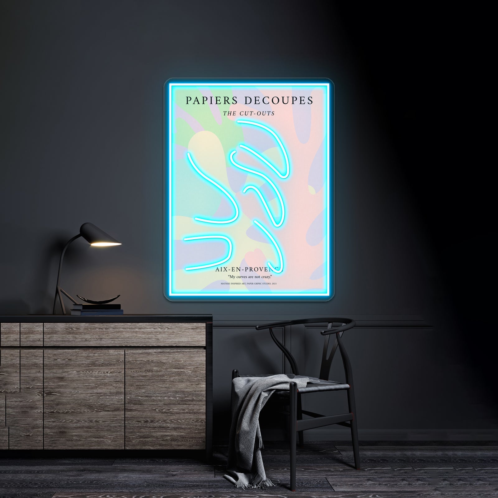 Matisse Inspired Art Denish Pastel Decor Exhibition Wall Artwork Neon Signs | Shineneon