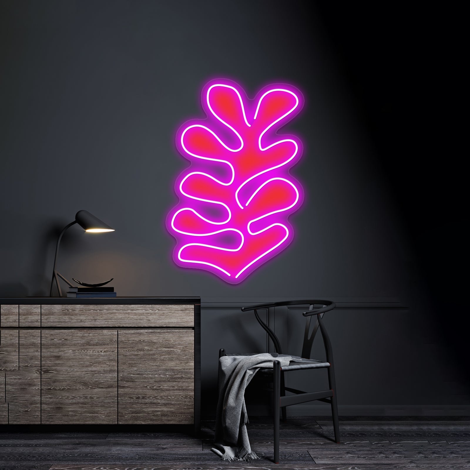 Matisse Leaves Cut Out 3 Wall Artwork Neon Signs | Shineneon