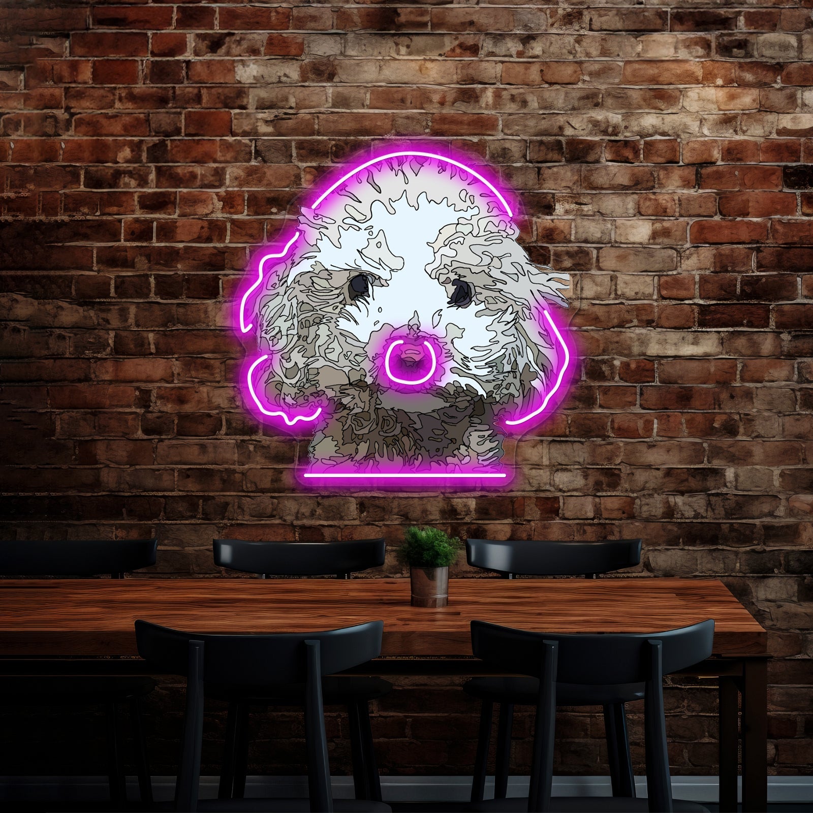 Matlipoo Pop Art Portrait Artwork Neon Wall Signs - Shineneon