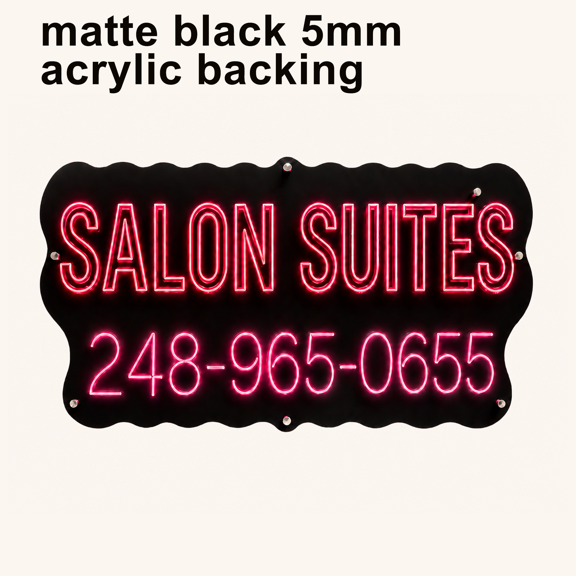 The Beauty Studios's custom neon sign 60inch