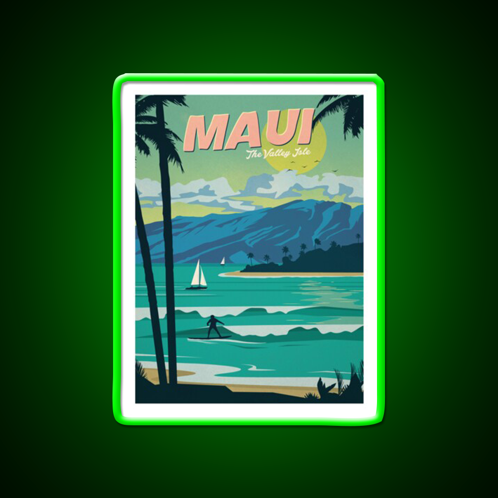 Maui Beer Bar Decor Led Neon Sign Rgb Color - LED neon sign view 8