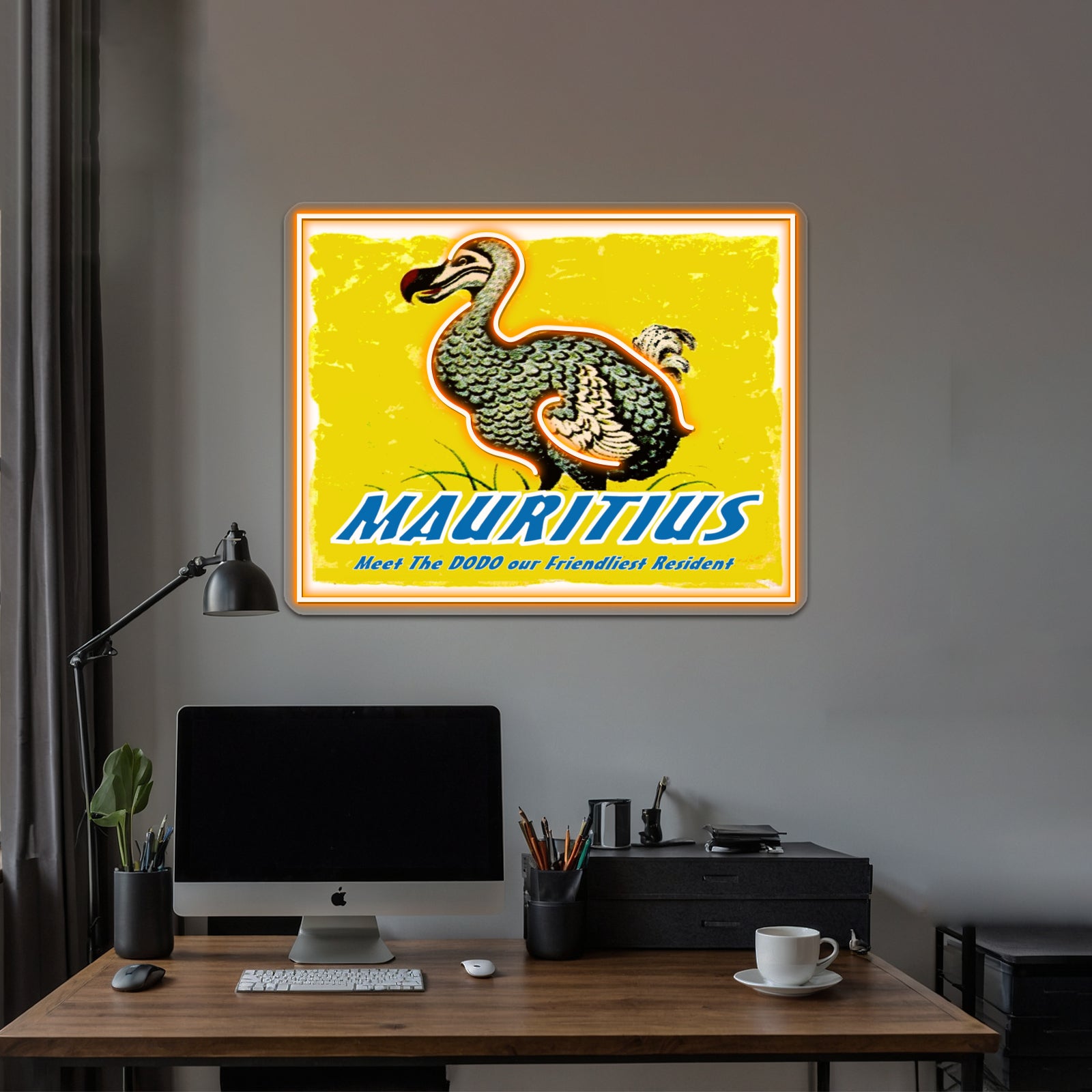 Mauritius Vintage Travel And Tourism Advertising Print Wall Artwork Neon Signs | Shineneon