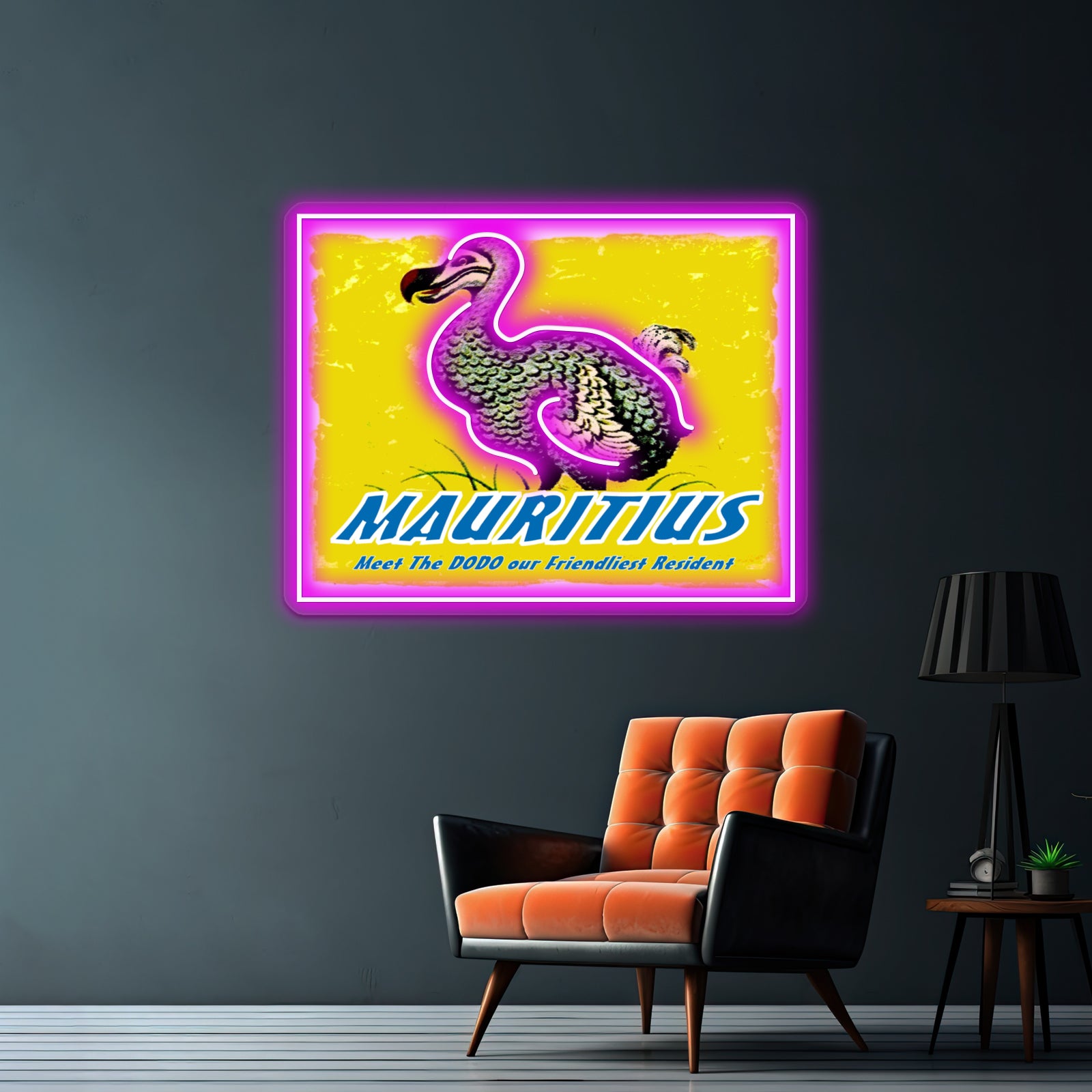 Mauritius Vintage Travel And Tourism Advertising Print Wall Artwork Neon Signs | Shineneon