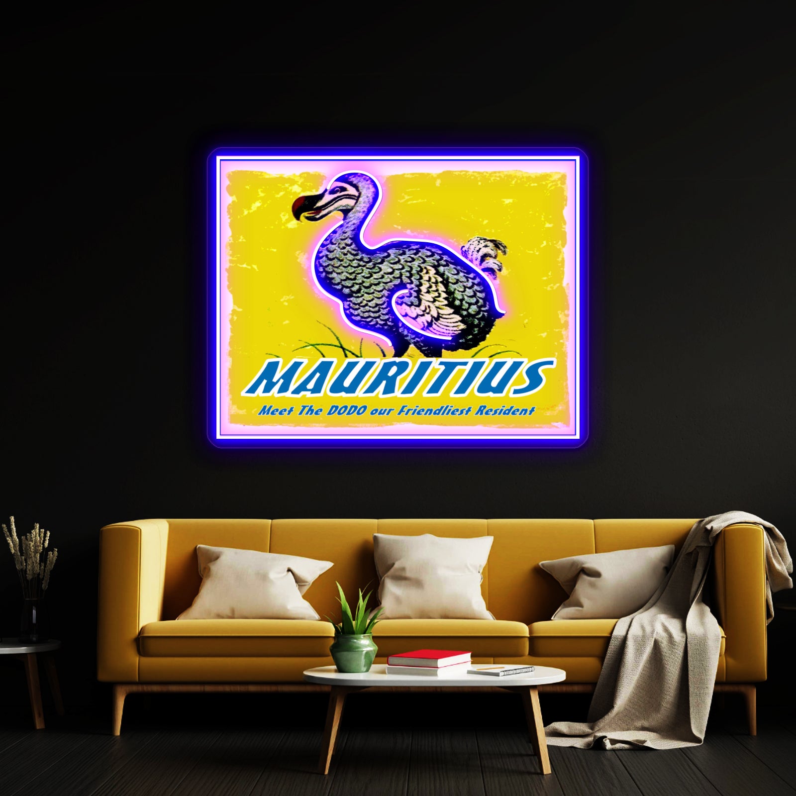 Mauritius Vintage Travel And Tourism Advertising Print Wall Artwork Neon Signs | Shineneon