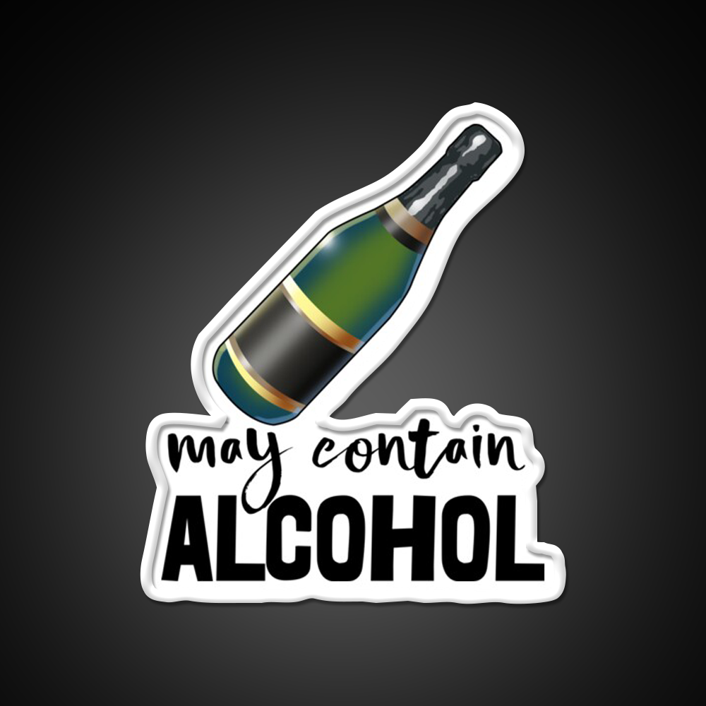 May Contain Alcohol Man Cave Bar Led Neon Sign Rgb Color