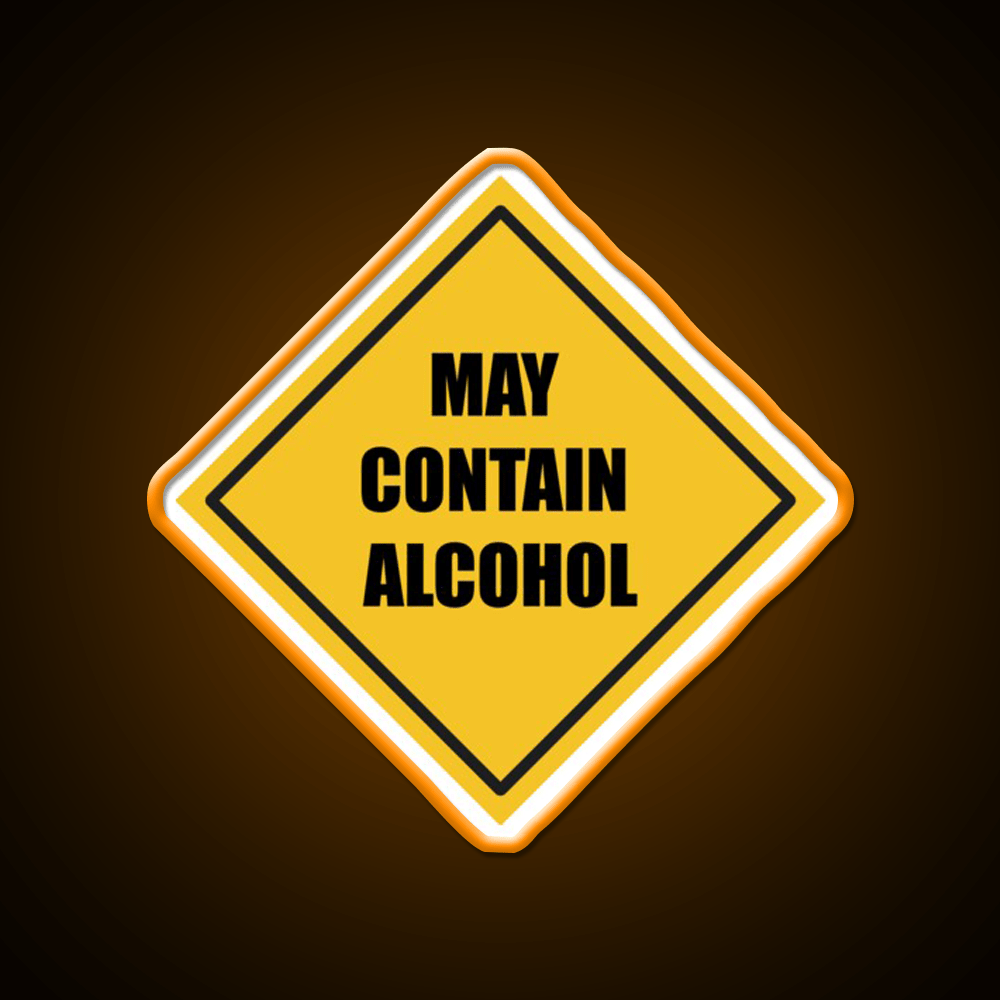May Contain Alcohol Sign Whiskey Drink Bar Led Neon Sign Rgb Color - Shineneon