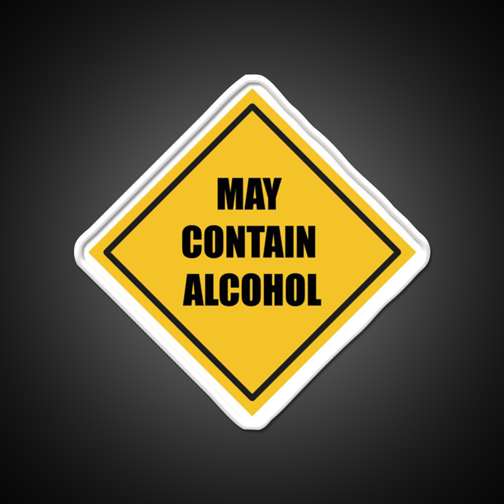 May Contain Alcohol Sign Whiskey Drink Bar Led Neon Sign Rgb Color