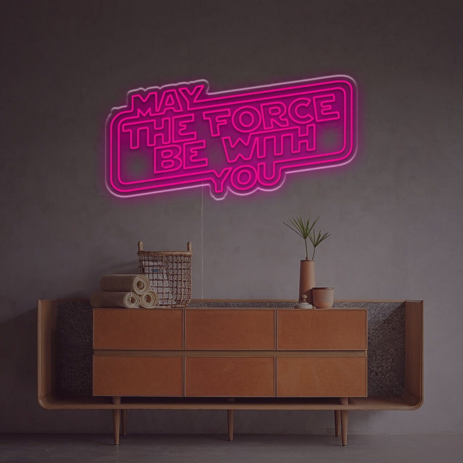 May The Force Be You Led Neon Sign Mancaves Home Theaters | Shineneon