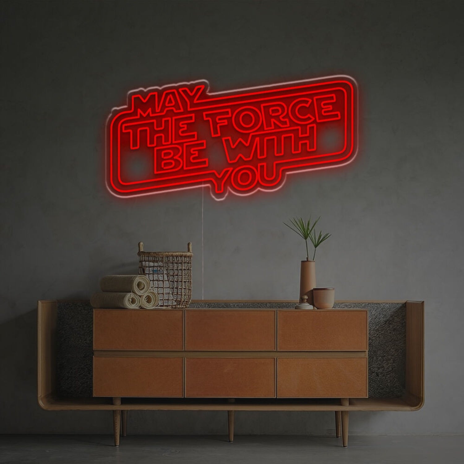 May The Force Be You Led Neon Sign Mancaves Home Theaters | Shineneon