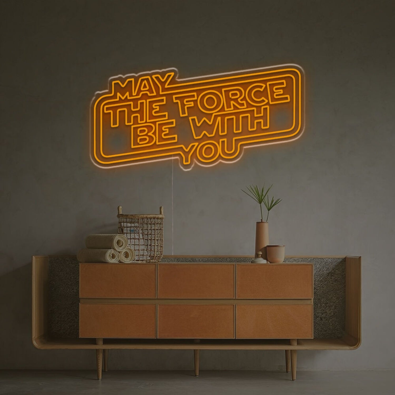 May The Force Be You Led Neon Sign Mancaves Home Theaters | Shineneon