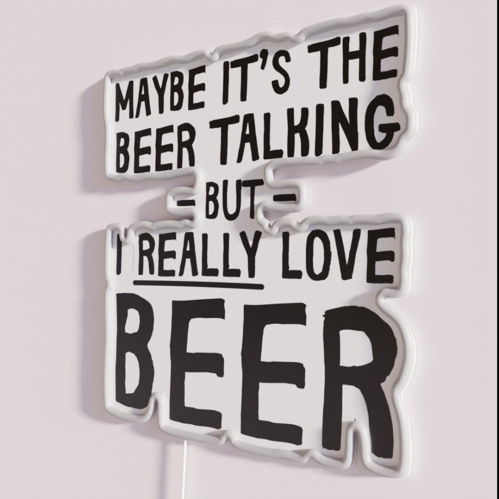 Maybe Itsthe Beer Talking Rgb Led Neon Sign