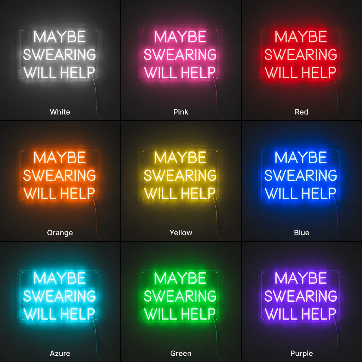 Maybe Swearing Will Help LED Neon Sign - Shineneon