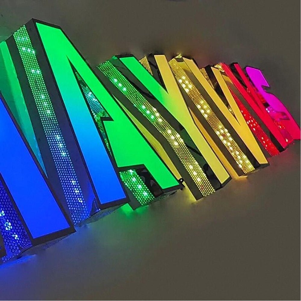 Mayins 3D Frontlit And Backlit Channel Letter Led Light Sign - Shineneon