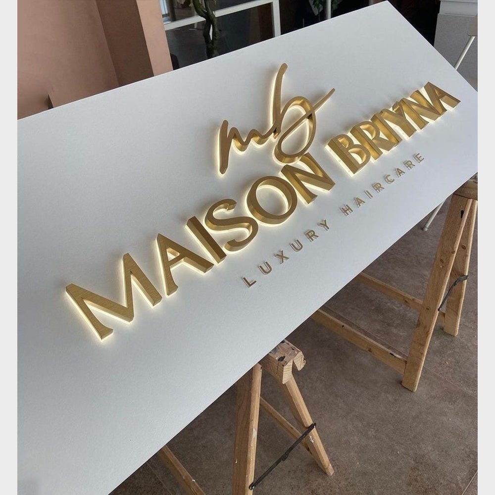 Mb Masion Brynna 3D Backlit Channel Letters Led Light Sign - Shineneon