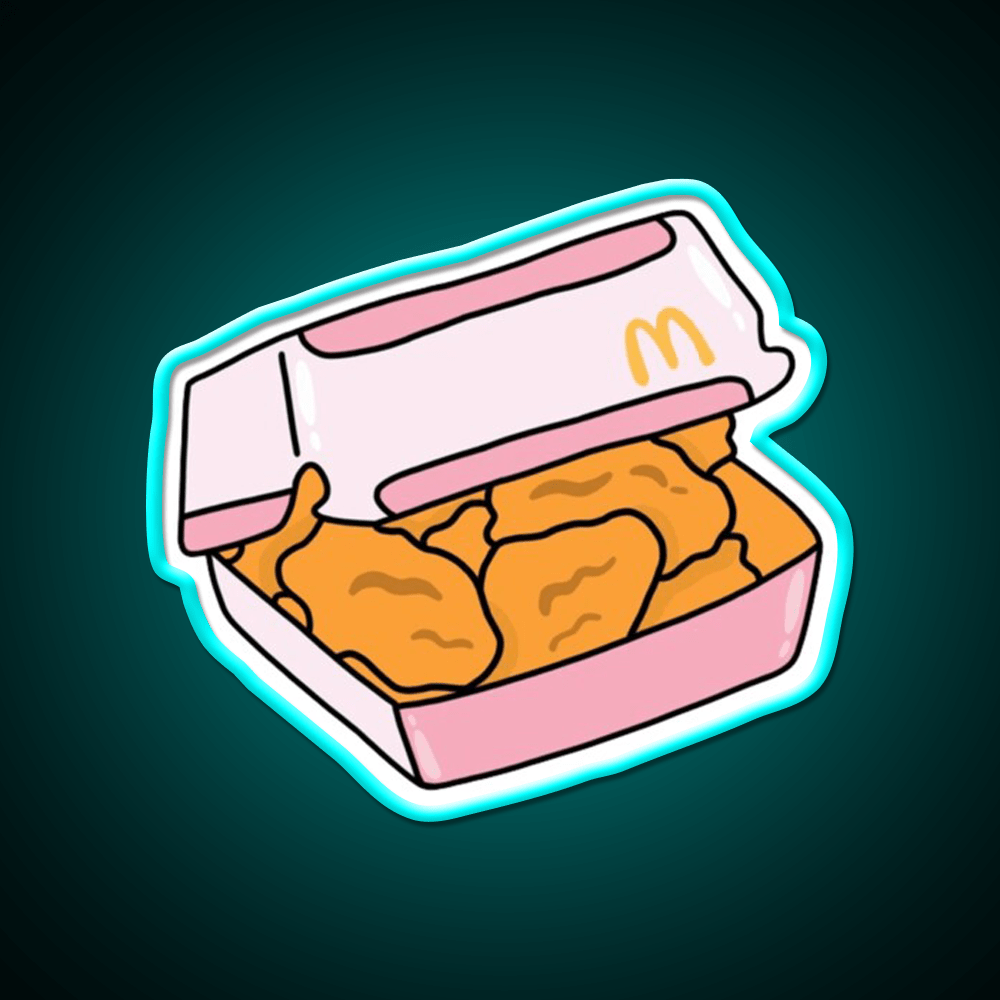 Mcdonalds Chicken Nugget Fast Food Led Neon Sign For Burger Place Rgb Color - Shineneon