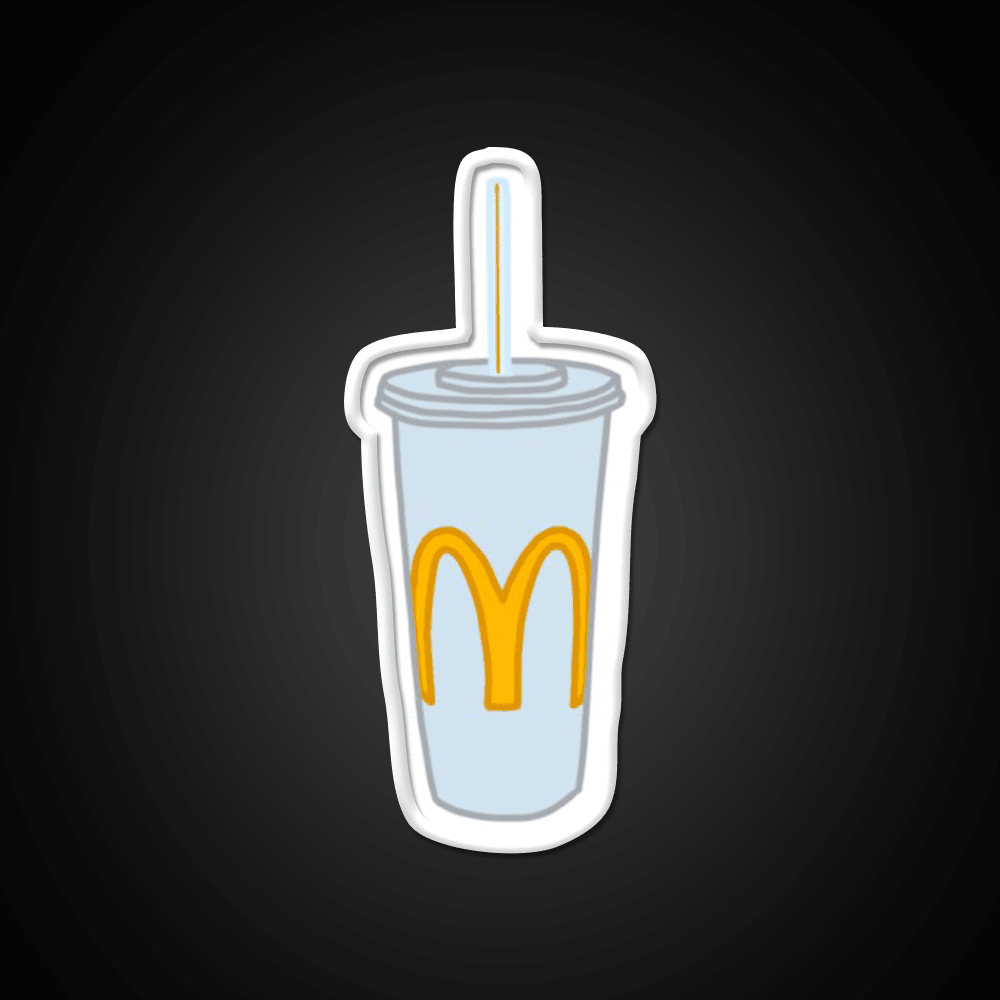 Mcdonalds Cup Fast Food Led Neon Sign For Burger Place Rgb Color - Shineneon