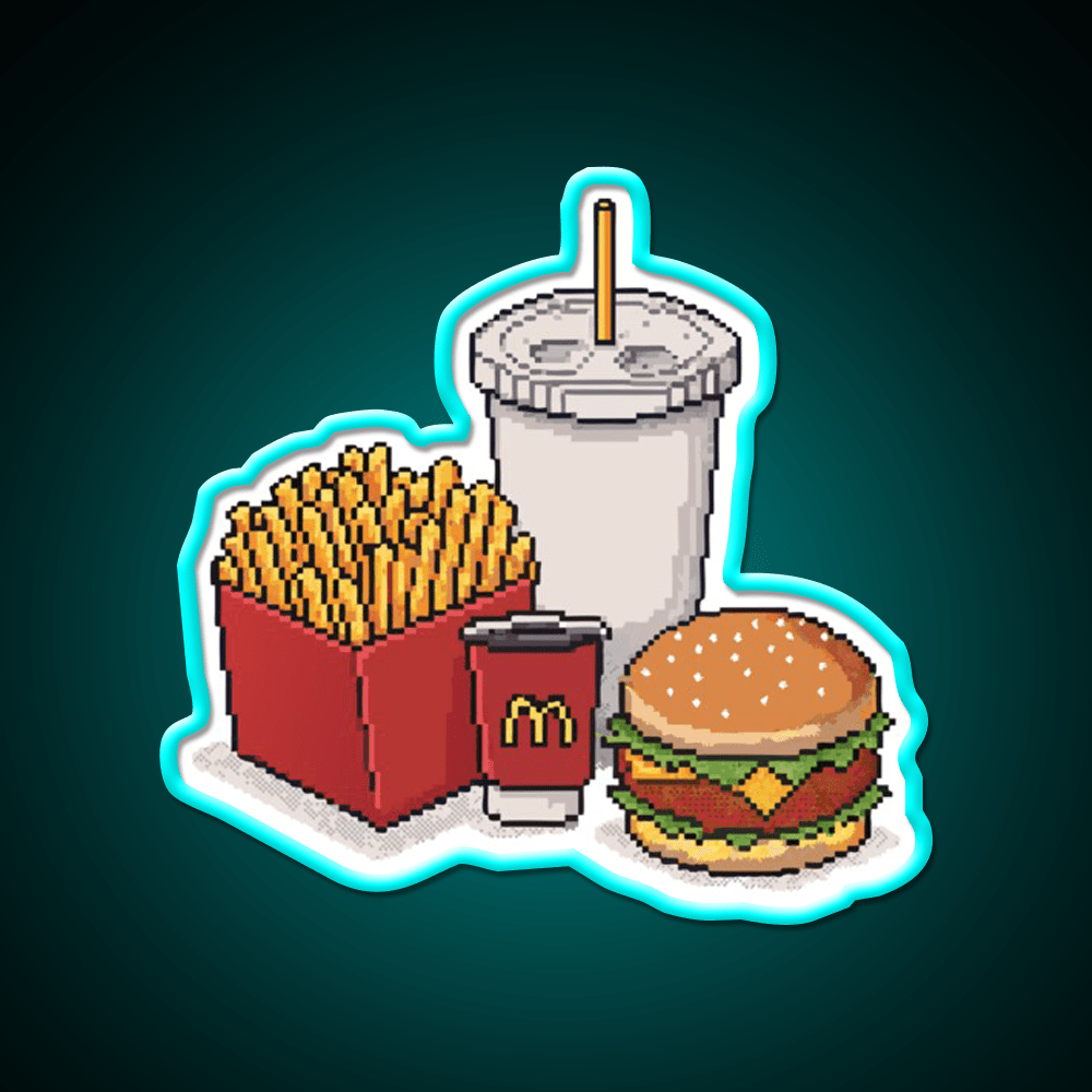 Mcdonalds Fast Food Led Neon Sign For Burger Place Rgb Color - Shineneon