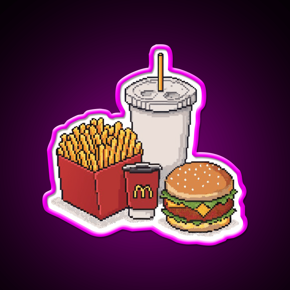 Mcdonalds Fast Food Led Neon Sign For Burger Place Rgb Color - Shineneon