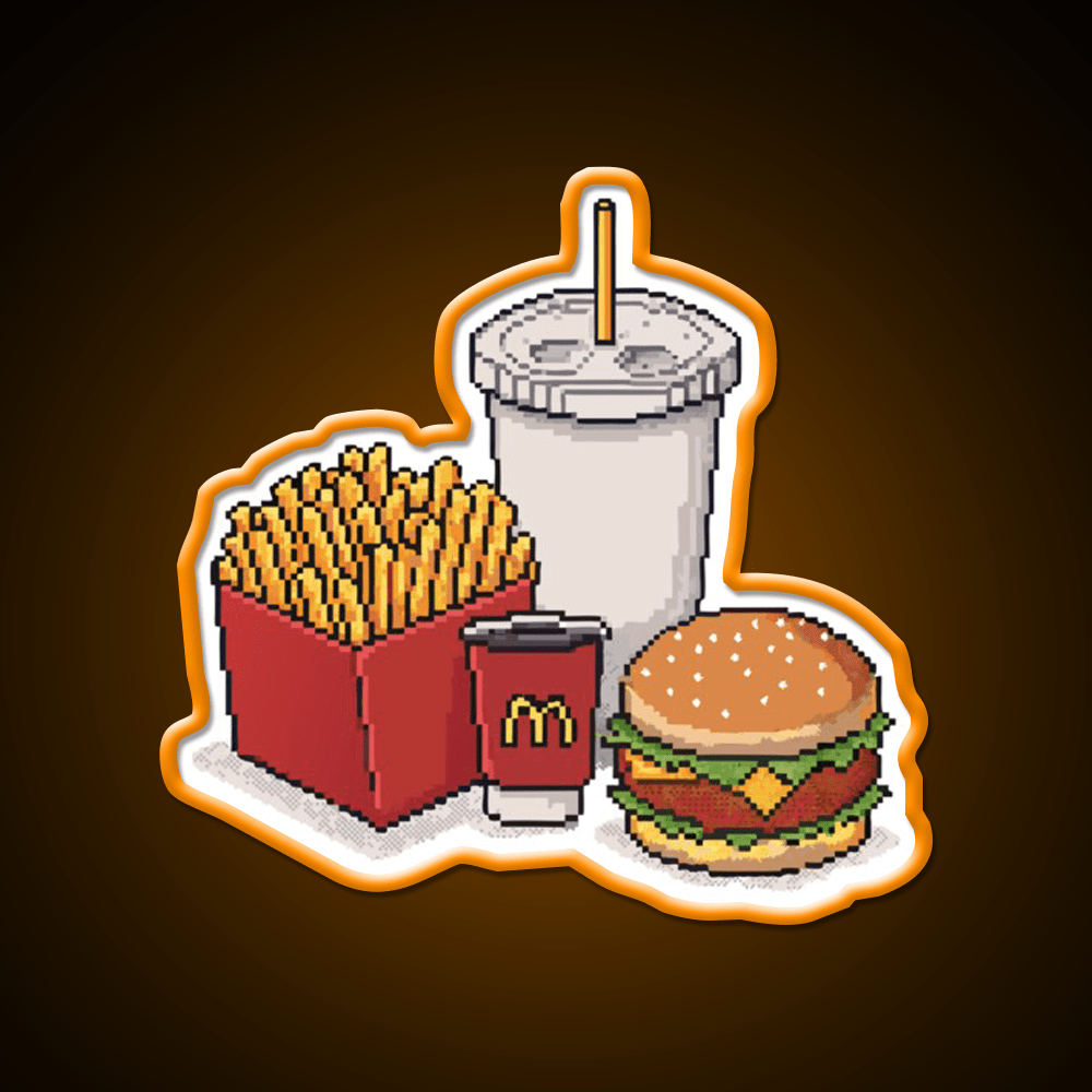 Mcdonalds Fast Food Led Neon Sign For Burger Place Rgb Color - Shineneon