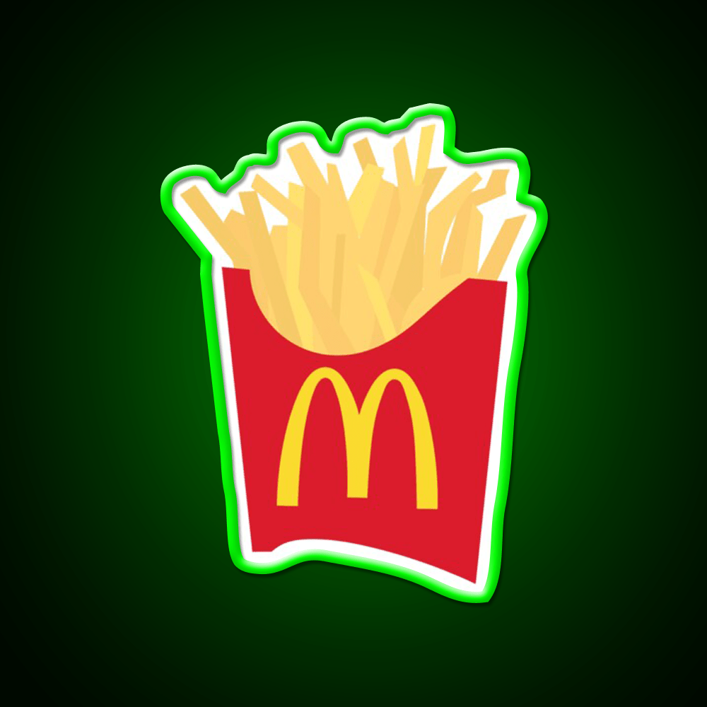 Mcdonalds French Fries Snack Food Led Neon Sign Rgb Color - Shineneon