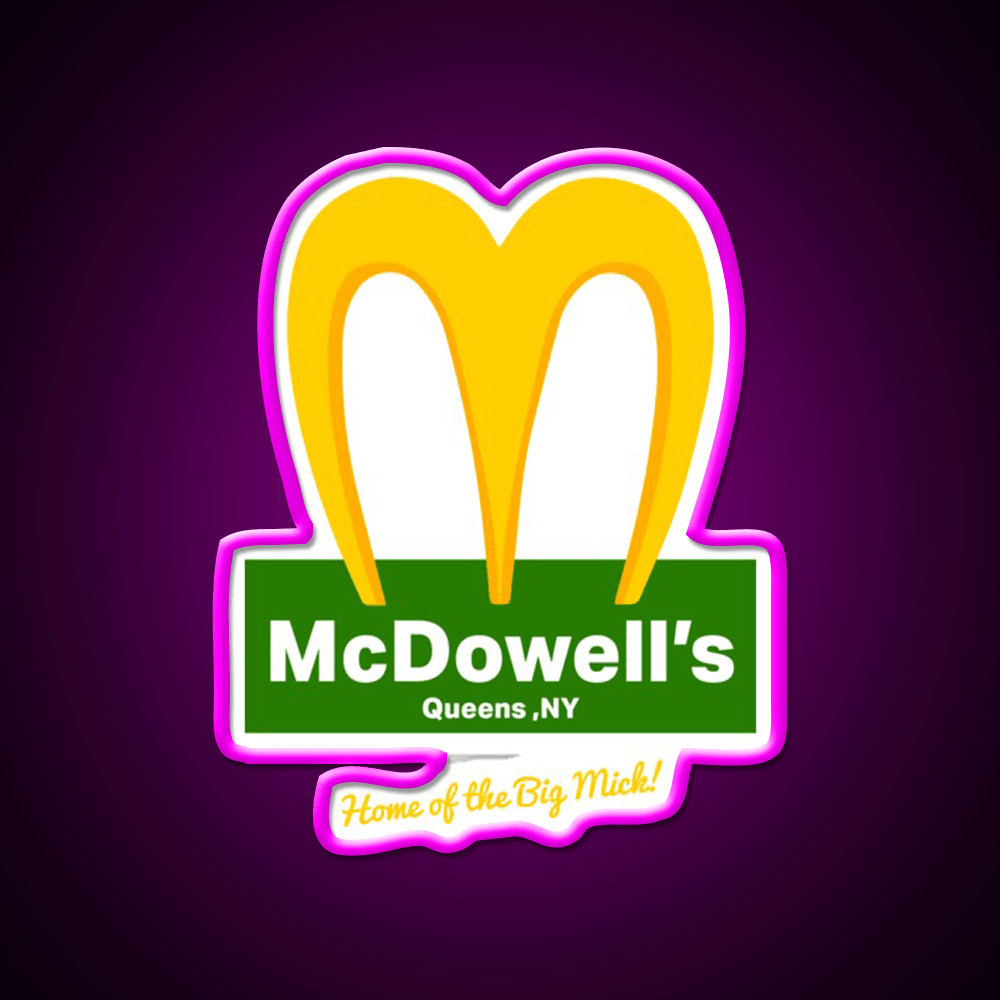 Mcdowells Restaurant Fast Food Led Neon Sign For Burger Place Rgb Color - Shineneon
