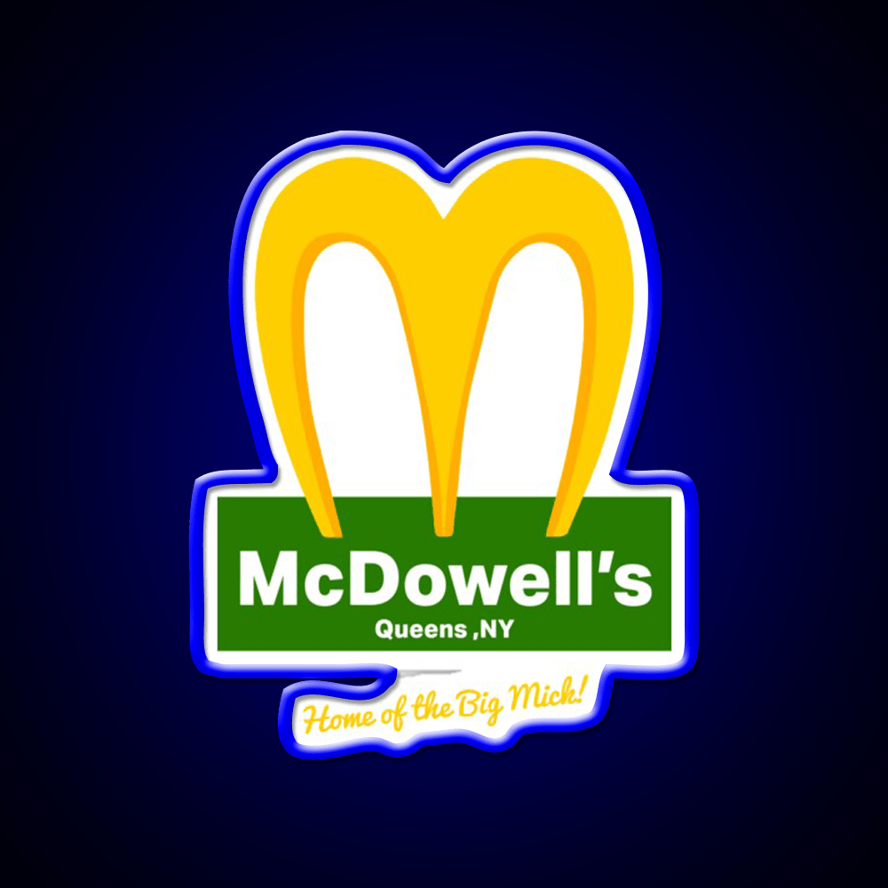 Mcdowells Restaurant Fast Food Led Neon Sign For Burger Place Rgb Color - Shineneon