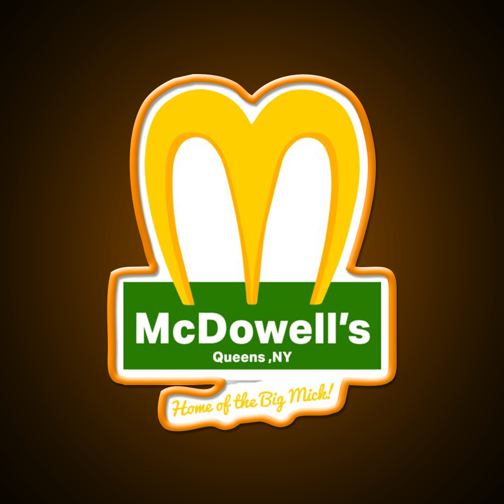 Mcdowells Restaurant Fast Food Led Neon Sign For Burger Place Rgb Color - Shineneon