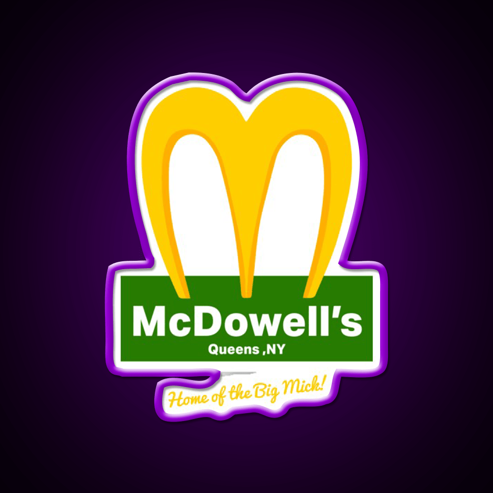 Mcdowells Restaurant Fast Food Led Neon Sign For Burger Place Rgb Color - Shineneon