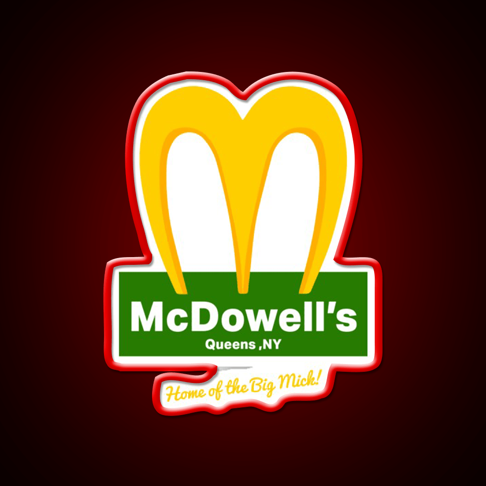 Mcdowells Restaurant Fast Food Led Neon Sign For Burger Place Rgb Color - Shineneon