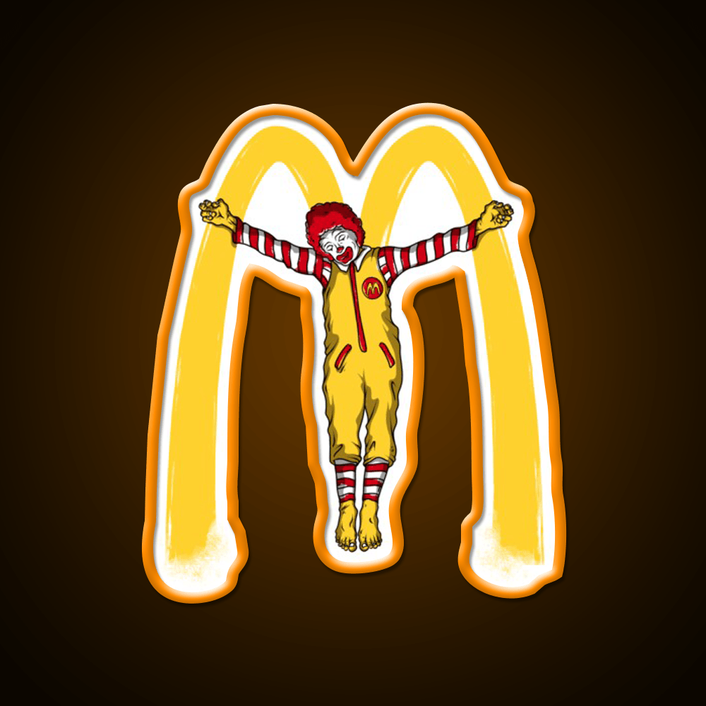 Mcjesus Fast Food Led Neon Sign For Burger Place Rgb Color - Shineneon