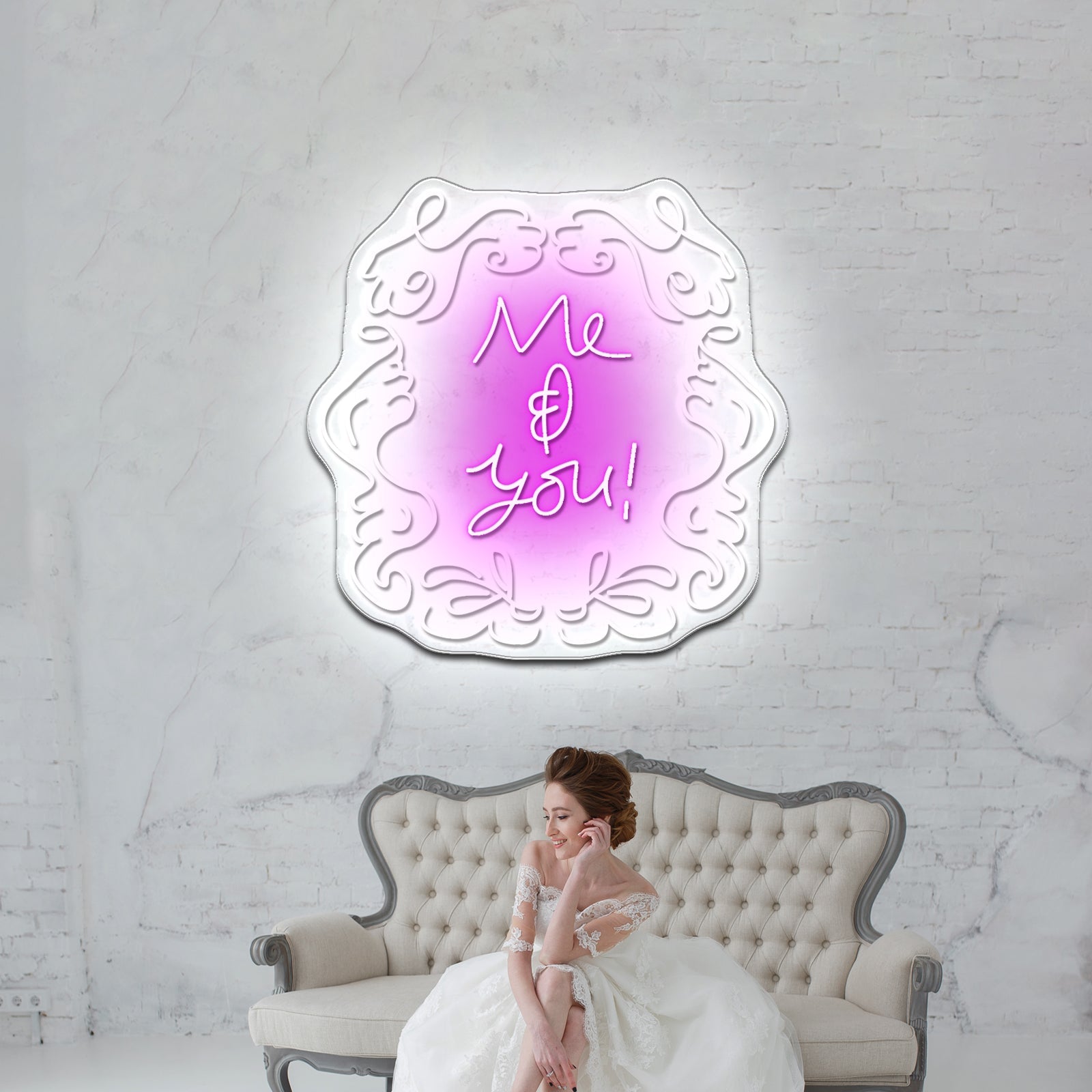 Me And You Artistic Neon Signs Wall Art Led Signs - Shineneon